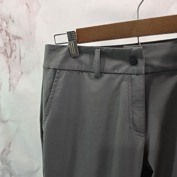 Hiverlay Pants Womens Large Gray Mid Rise Ankle Zip Golf Pro Straight Quick Dry - Picture 2 of 11